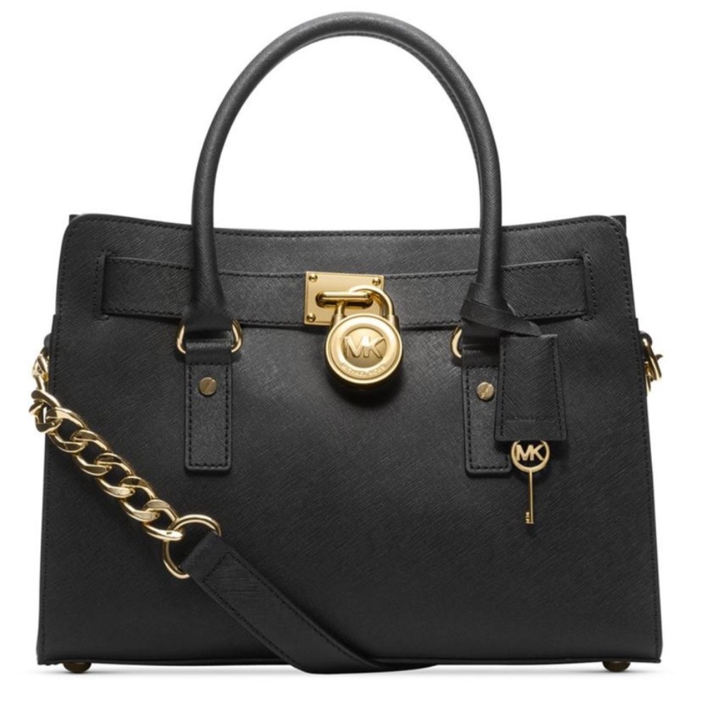 Michael Kors Black Bag with lock detail
